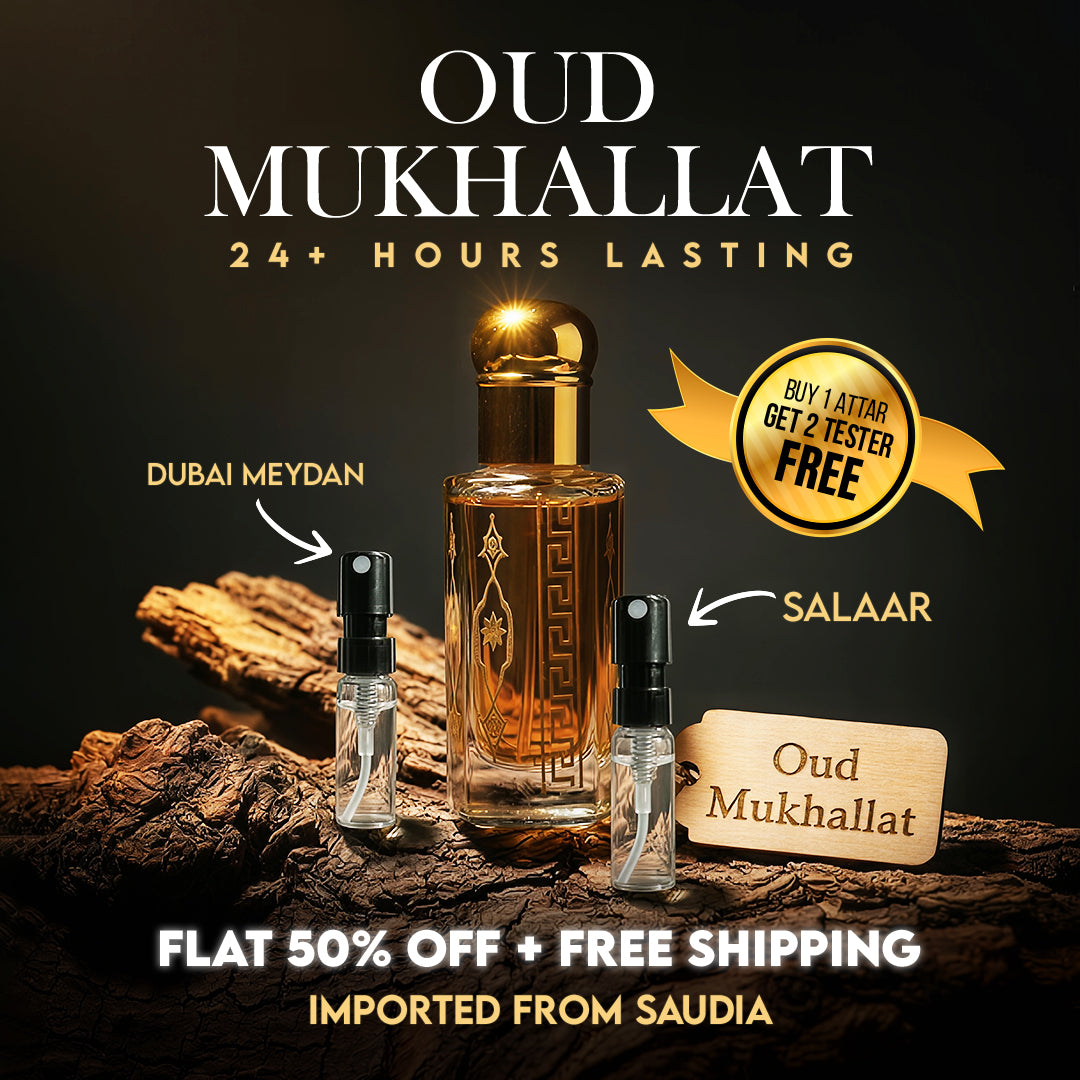Oud Mukhallat  – A Royal Fusion of Tradition & Luxury (2 Testers Free)