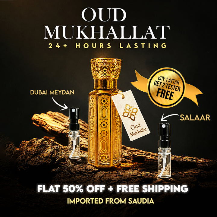 Oud Mukhallat  – A Royal Fusion of Tradition & Luxury (2 Testers Free)